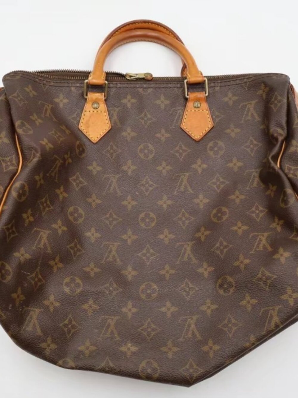 Louis Vuitton Speedy Shoulder Bag 35 Brown Canvas
